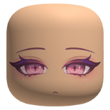 Gothic Bloom Face With Pink Eyes - Light