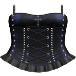 Gothic Blue Spiky Cross Dress