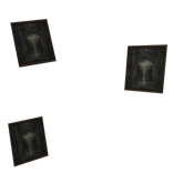 gothic castle old framed photo aura