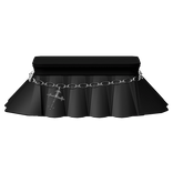 ┊♰ ꒱ gothic chained cross mini skirt ꒰black꒱3..0