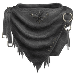 Gothic Chrome Distressed Scarf Grey