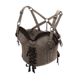 Gothic Coquette Corset Top (Beige)