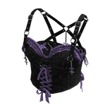 Gothic Coquette Corset Top (Purple)