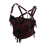 Gothic Coquette Corset Top (Red)
