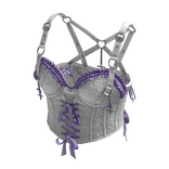 Gothic Coquette Corset Top (White)