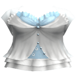 Gothic Corset Top (Light Blue)