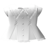 gothic cross doll victorian dress in white