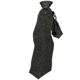 Gothic Cross Tie With Chains, Punk, Red, Black