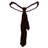 Gothic Cross Tie With Chains, Punk, Red, Black