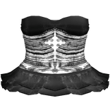 ♰ gothic doll pearl dress in black