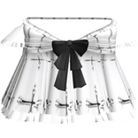 † ; gothic doll vamp ruffle dress bow white