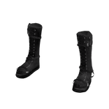 Gothic Emo Cyberpunk Shoes in Black