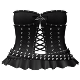 gothic emo laced spiky dress & belts 3.0 black