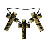 gothic gold cross necklace