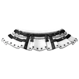 ┊♰ ꒱ gothic harness studded mini skirt 3.0 ꒰white꒱