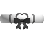 Gothic Imp Heart Choker in Black