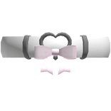 Gothic Imp Heart Choker in Pink