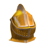 Gothic Knight Helmet Gold