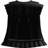 gothic lace baby doll gown dress black