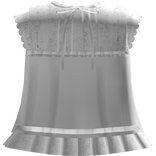 gothic lace baby doll gown dress white