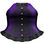 Gothic Lace Bow Corset Dress Dark Purple
