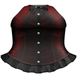 Gothic Lace Bow Corset Dress Dark Red