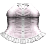 Gothic Lace Bow Corset Dress Light Pink & White