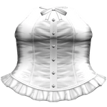 Gothic Lace Bow Corset Dress White
