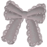 gothic lace bow (right) pink