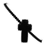 gothic lace cross eyepatch