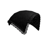 gothic lace head scarf black