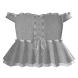 gothic lace off shoulder corset dress 3.0 white