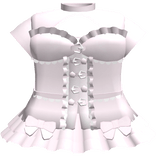 Gothic Lace Ruffled Buckle Dress in Pink