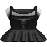 Gothic Laced Dress in Black & White