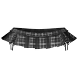 ┊♰ ꒱ gothic laced mini skirt  3.0 ꒰plaid꒱ 