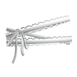 ♡ gothic laced ribbon mask white