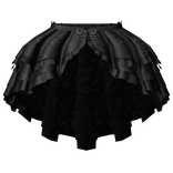 gothic layered lace long skirt 3.0 black