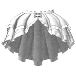 gothic layered lace long skirt 3.0 white