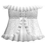 gothic layered off shoulder lace dress - white