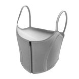 Gothic Leather Corset Crop Top