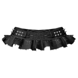 gothic leopard mini skirt w emo studs black