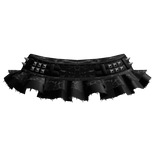 gothic leopard mini skirt w emo studs black