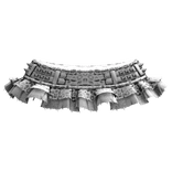 gothic leopard mini skirt w emo studs - white