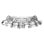 gothic leopard mini skirt w emo studs - white