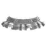 gothic leopard mini skirt w emo studs - white