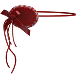 Gothic Lolita Eyepatch Ribbon Emo Red