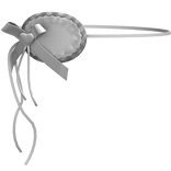 Gothic Lolita Eyepatch Ribbon Emo White