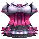 Gothic Maid Corset Dress Pink