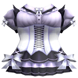 Gothic Maid Corset Dress White