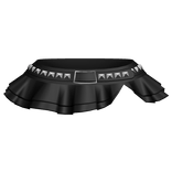 gothic mini skirt w studded belt black 3.0 blush